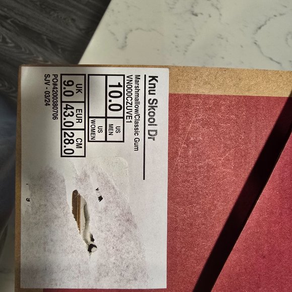 VANS Knu-Skool DR Marshmallow Classic Gum - VN000CZUVE1 MENS 10 NEW - Picture 7 of 12